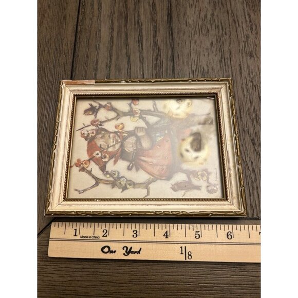 Vintage Hummel Style Boy & Girl Framed Prints 6x4.5 Inches - Picture 5 of 6